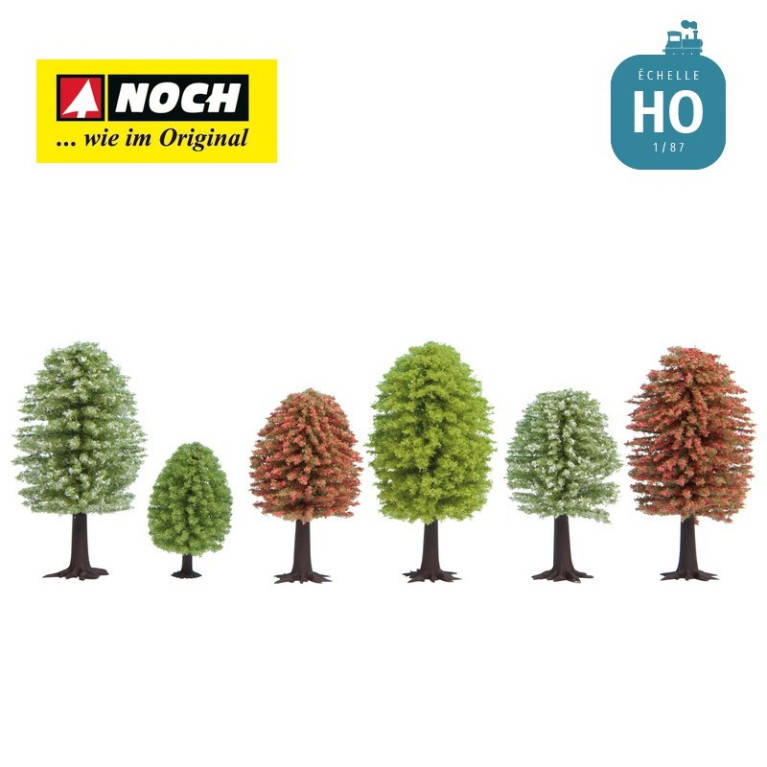 Arbres printaniers 5-9cm (10 pcs) HO Noch 26906 - Maketis