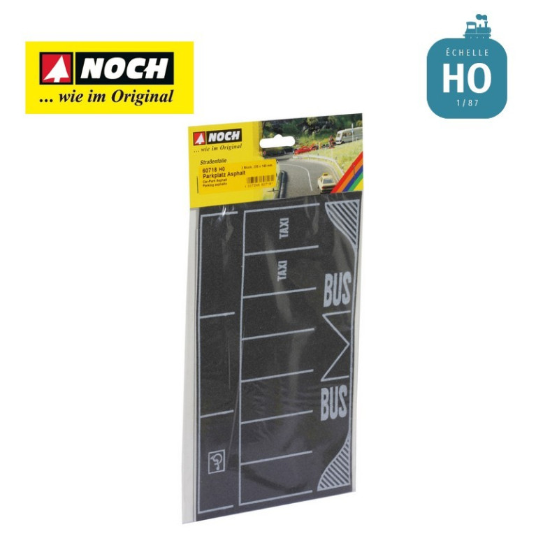 Feuille pour Parking Asphalte 22x14cm (2 pcs) HO Noch 60718 - Maketis Feuille pour Parking Asphalte 22x14cm (2 pcs) HO Noch 60718 - Maketis