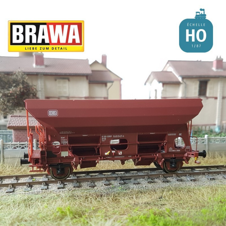 Wagon trémie à essieux Fcs 092 DB Ep V HO Brawa 49539 - Maketis