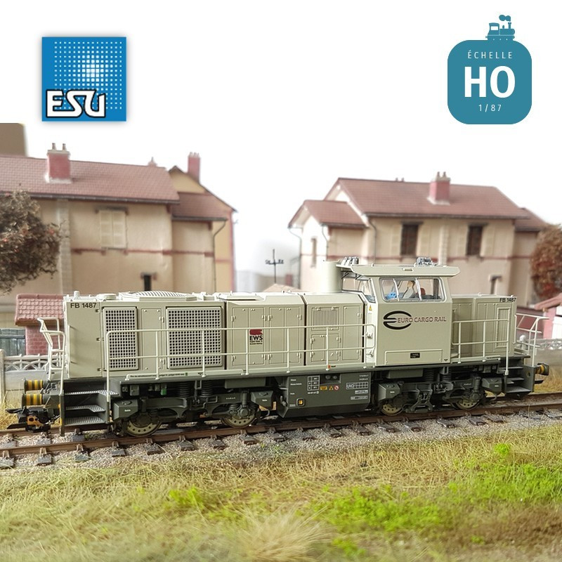 Locomotive diesel G1000 1487 ECR Ep VI Digital sonore HO ESU 31304 - Maketis