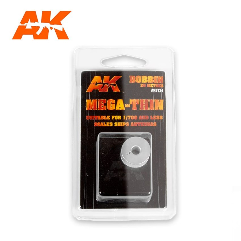 Bobine de gréement élastique méga-fine AK Interactive 1/700 AK9134 - Maketis Bobine de gréement élastique méga-fine AK Interactive 1/700 AK9134 - Maketis