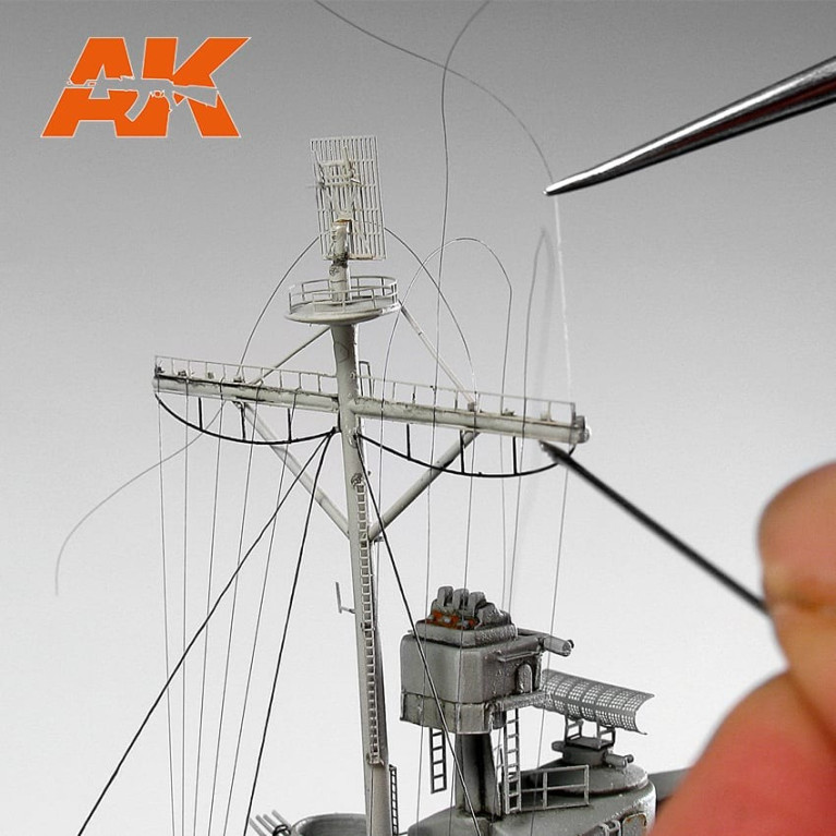Bobine de gréement élastique méga-fine AK Interactive 1/700 AK9134 - Maketis Bobine de gréement élastique méga-fine AK Interactive 1/700 AK9134 - Maketis