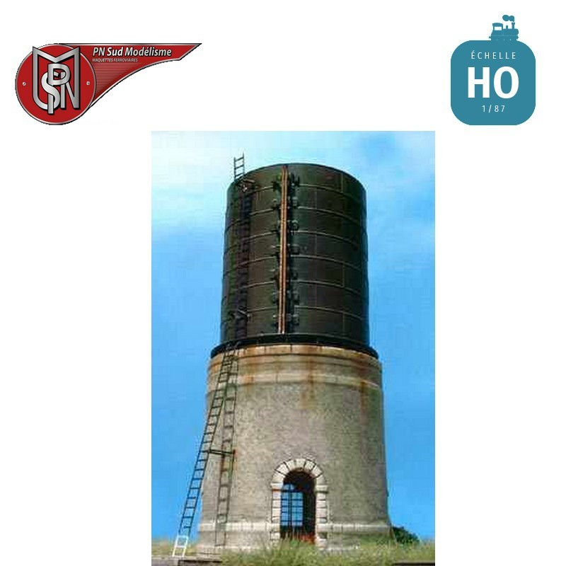 Verputzter Wasserturm 200m3 H0 PN Sud Modélisme 8713 - Maketis
