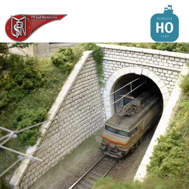 Entrée de tunnel une voie HO PN Sud Modélisme 8715 - Maketis