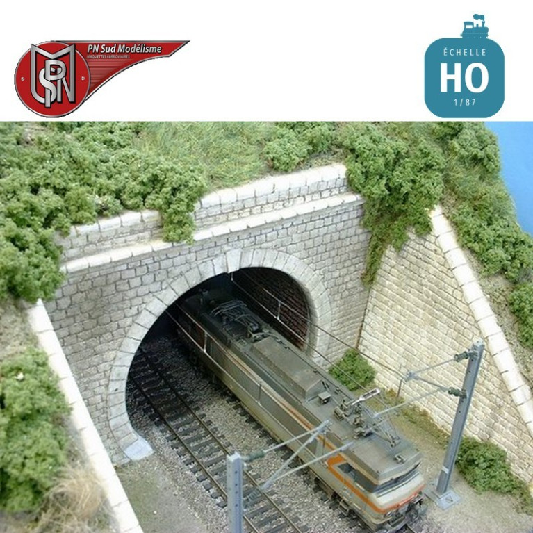 Entrée tunnel double voie HO PN Sud Modélisme 8716 - Maketis