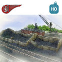 Coal yard plus pit (2 pcs) H0 PN Sud Modelisme 8725 - Maketis