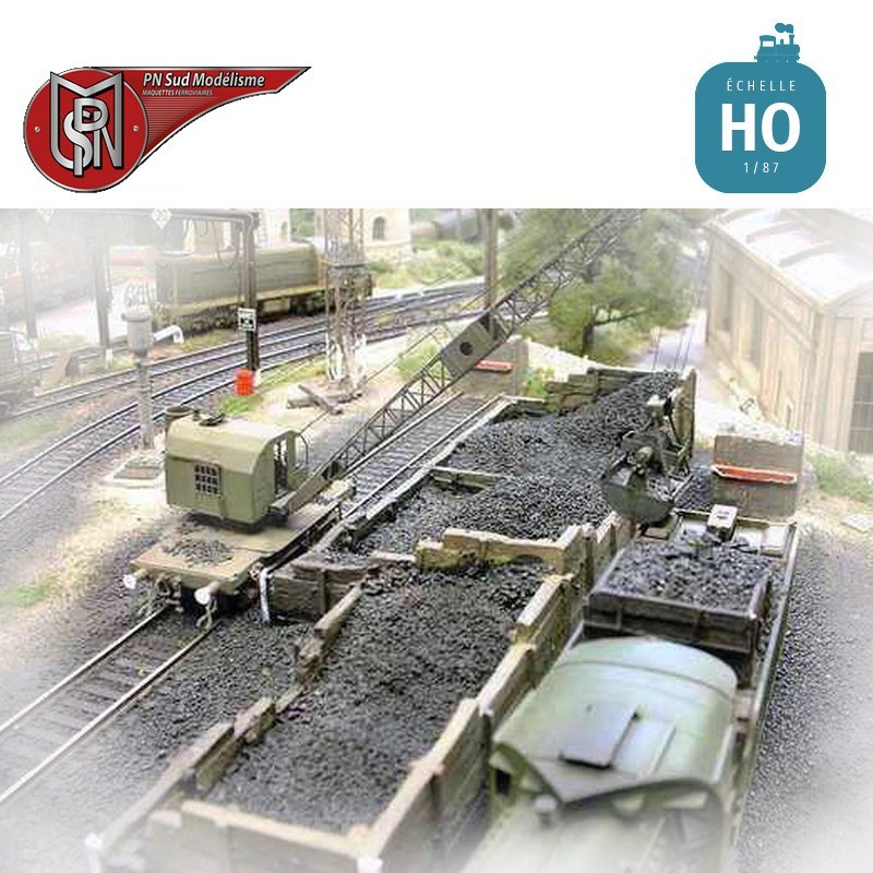 Coal yard plus pit (2 pcs) H0 PN Sud Modelisme 8725 - Maketis