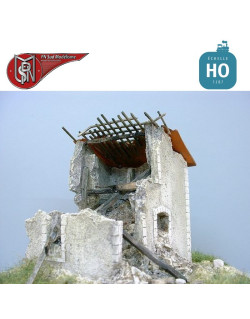 Ruined house H0 PN Sud Modelisme 8743