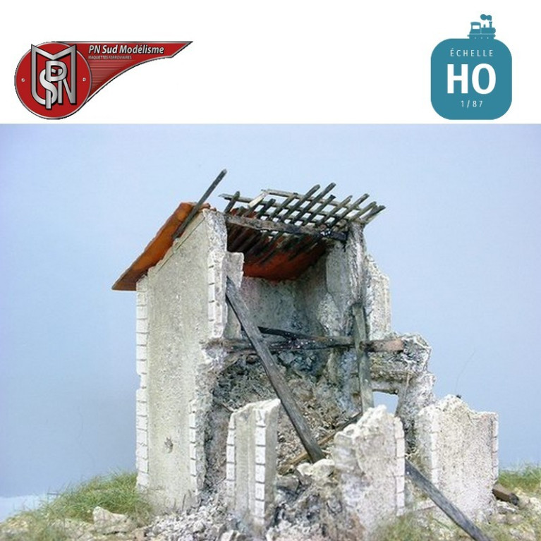 Ruined house H0 PN Sud Modelisme 8743 - Maketis