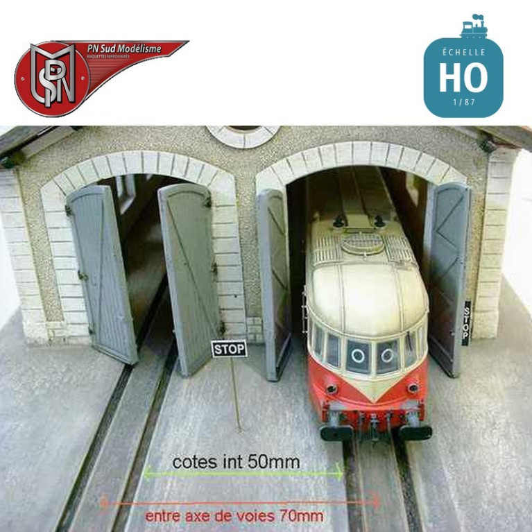 PLM Shed 2 tracks H0 PN Sud Modelisme 8751 - Maketis