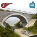 Pont à culée perdue 2 voies HO PN Sud Modélisme 8753 - Maketis