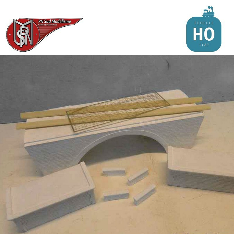 1 Arch 2 Lane Bridge H0 PN Sud Modelisme 8763 - Maketis