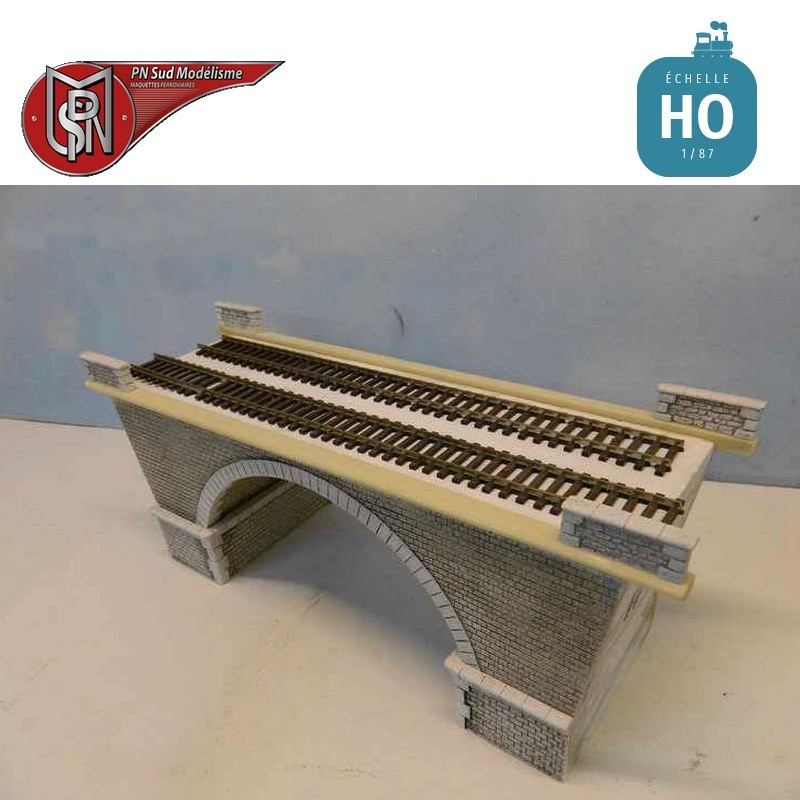 1 Arch 2 Lane Bridge H0 PN Sud Modelisme 8763 - Maketis