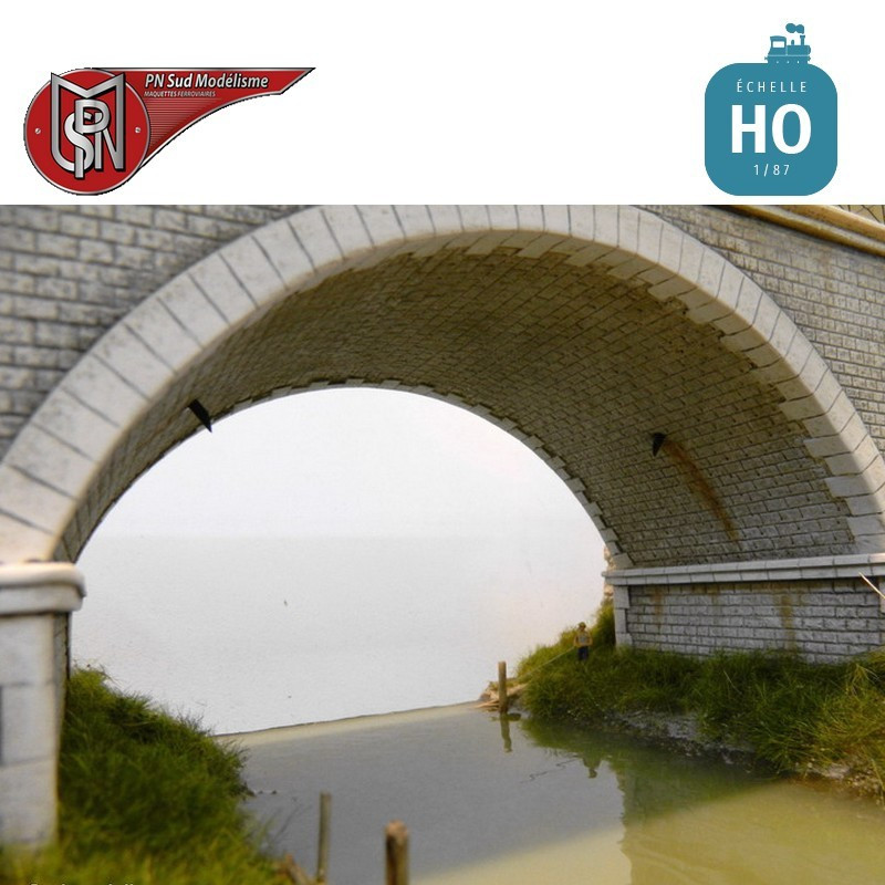 1 Arch 2 Lane Bridge H0 PN Sud Modelisme 8763 - Maketis