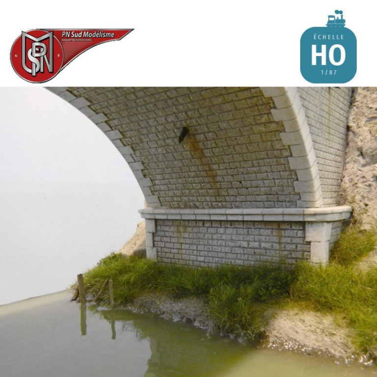 1 Arch 2 Lane Bridge H0 PN Sud Modelisme 8763 - Maketis