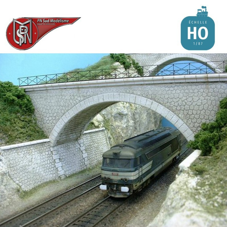 1 lane lost abutment bridge H0 PN Sud Modelisme 8774 - Maketis