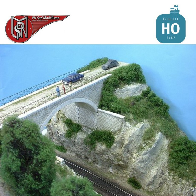 1 lane lost abutment bridge H0 PN Sud Modelisme 8774 - Maketis