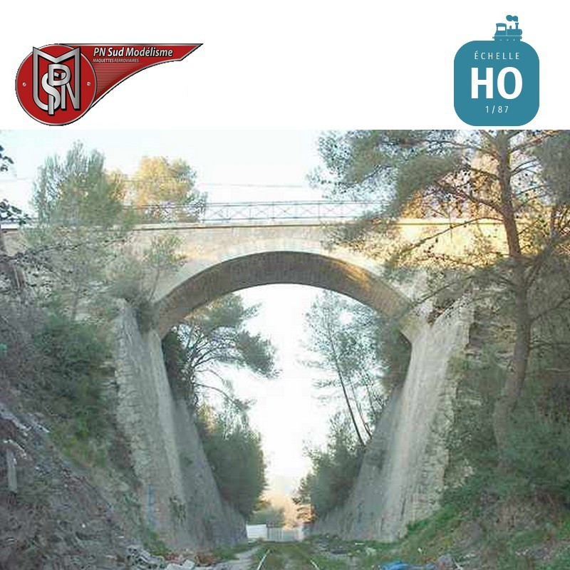 1 lane lost abutment bridge H0 PN Sud Modelisme 8774 - Maketis