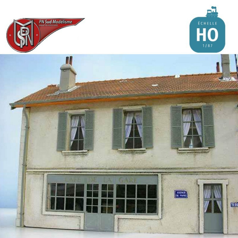 Railway station café H0 PN Sud Modelisme 8777 - Maketis