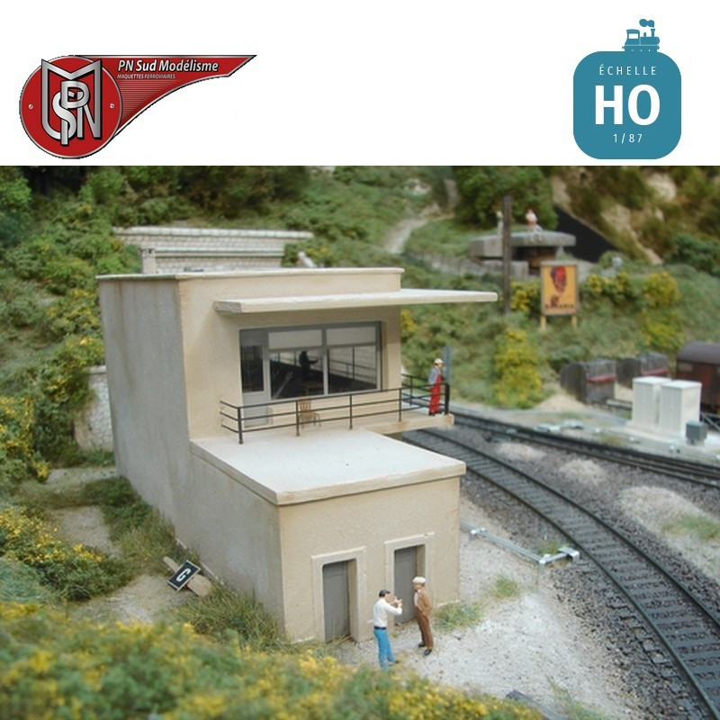 SNCF unified signal box H0 PN Sud Modelisme 8778 - Maketis