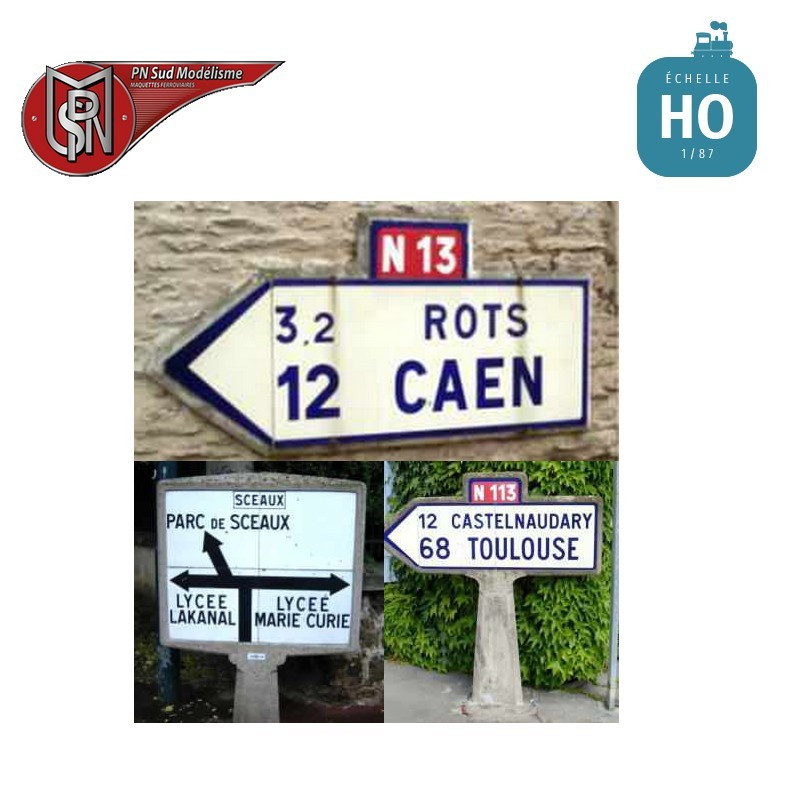 Michelin Richtungsschilder Region West H0 PN Sud Modélisme 8780-O - Maketis