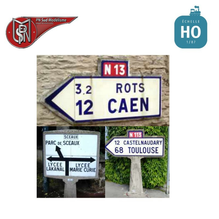 Michelin Richtungsschilder Region West H0 PN Sud Modélisme 8780-O - Maketis Michelin Richtungsschilder Region West H0 PN Sud Modélisme 8780-O - Maketis