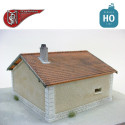 Fireplace and dormitory H0 PN Sud Modelisme 8790 - Maketis