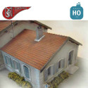 Fireplace and dormitory H0 PN Sud Modelisme 8790 - Maketis
