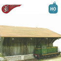 3-door wooden goods shed H0 PN Sud Modelisme 87104 - Maketis