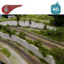 Complete kit of hexagonal stone walls H0 PN Sud Modelisme 87300 - Maketis