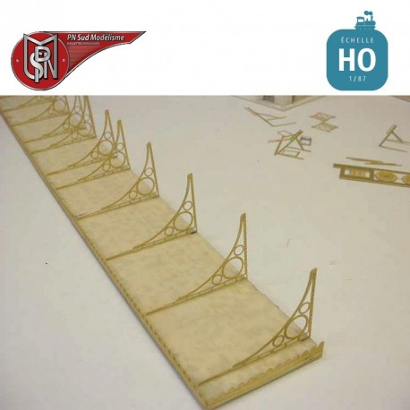 Brass kit for PLM station canopy H0 PN Sud Modelisme 87106 - Maketis