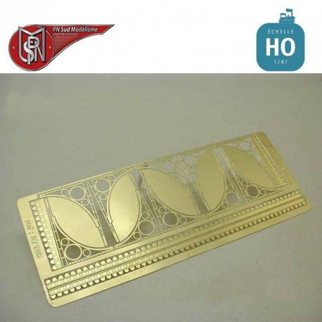 Brass kit for PLM station canopy H0 PN Sud Modelisme 87106 - Maketis