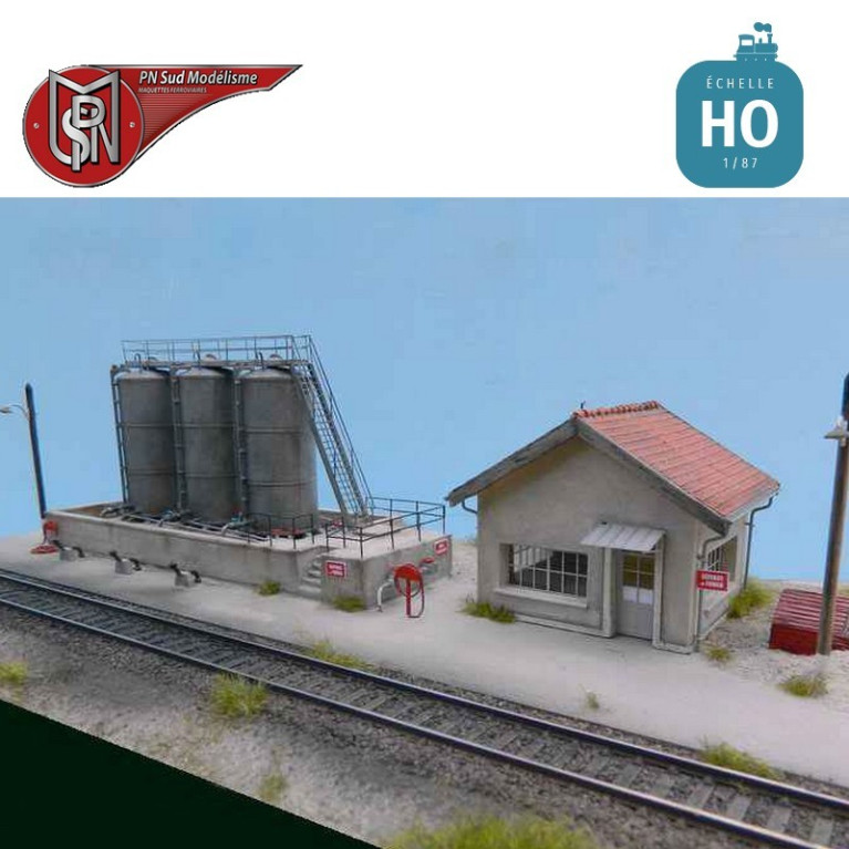 Gasöl-Lagerstation für Depot H0 PN Sud Modélisme 87120 - Maketis