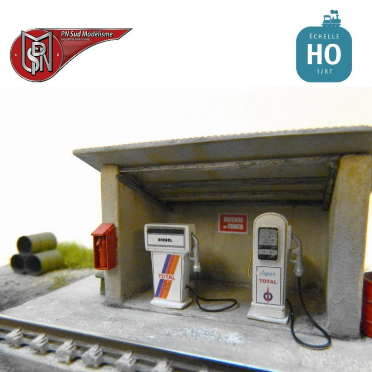 Gasoil station for depot H0 PN Sud Modelisme 87121 - Maketis Gasoil station for depot H0 PN Sud Modelisme 87121 - Maketis