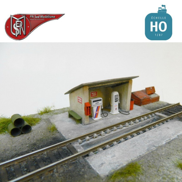 Gasoil station for depot H0 PN Sud Modelisme 87121 - Maketis Gasoil station for depot H0 PN Sud Modelisme 87121 - Maketis