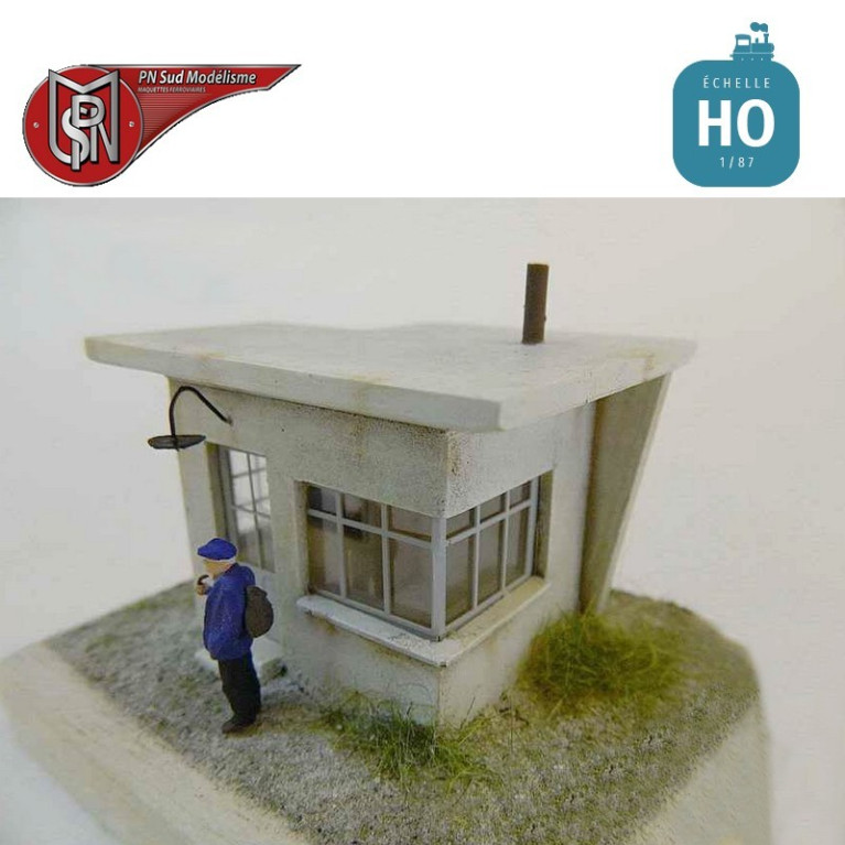 Guardhouse for manual lift gate H0 PN Sud Modelisme 87206 - Maketis