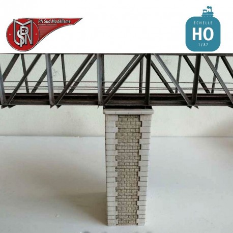 Intermediate bridge pier single track H0 PN Sud Modelisme 87136 - Maketis