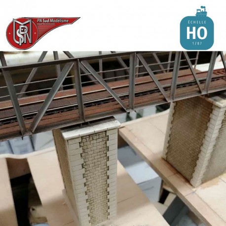 Intermediate bridge pier single track H0 PN Sud Modelisme 87136 - Maketis