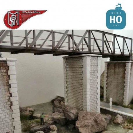 Intermediate bridge pier single track H0 PN Sud Modelisme 87136 - Maketis