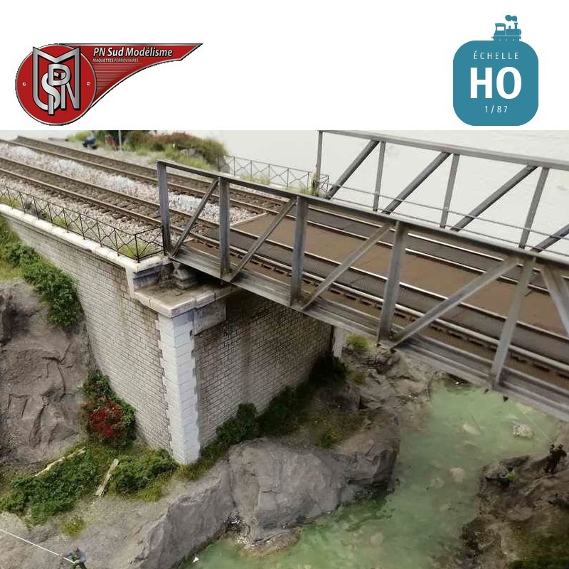 Bridge abutment double track (2 pcs) H0 PN Sud modélisme 87135 - Maketis
