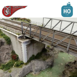 Brücken-Widerlager zweigleisig (2 St) H0 PN Sud modélisme 87135 - Maketis