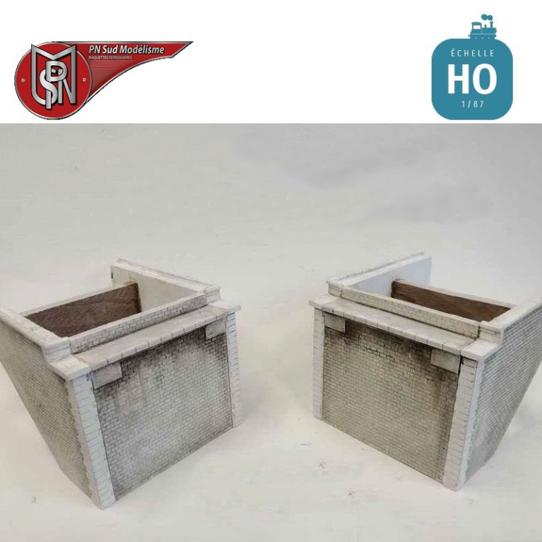 Bridge abutment double track (2 pcs) H0 PN Sud modélisme 87135 - Maketis Bridge abutment double track (2 pcs) H0 PN Sud modélisme 87135 - Maketis