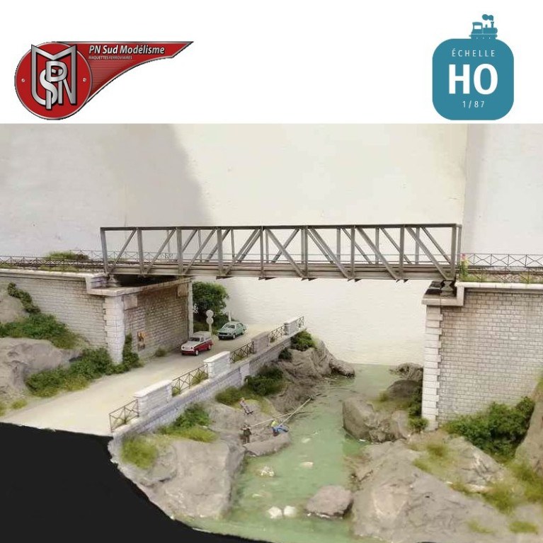 Brücken-Widerlager zweigleisig (2 St) H0 PN Sud modélisme 87135 - Maketis