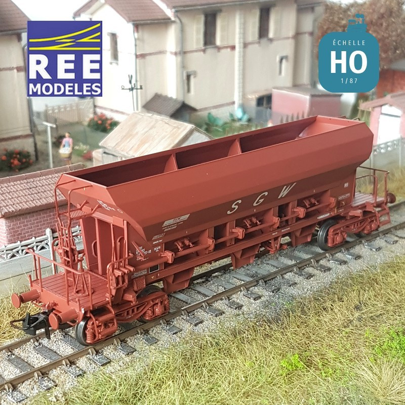 REE WB-665 Wagon trémie F70 Eads « SGW » ép HO 1/87 IV SNCF 