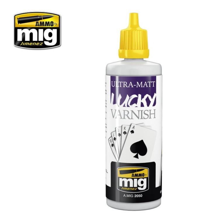 Vernis Lucky Varnish Ultra mat 60ml Mig AMIG2050 - Maketis Vernis Lucky Varnish Ultra mat 60ml Mig AMIG2050 - Maketis