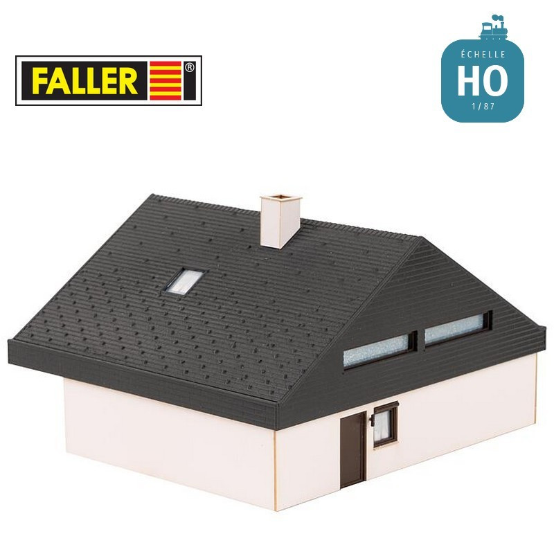 Maison d’architecte avec toit en panneaux HO Faller 130643 - Maketis