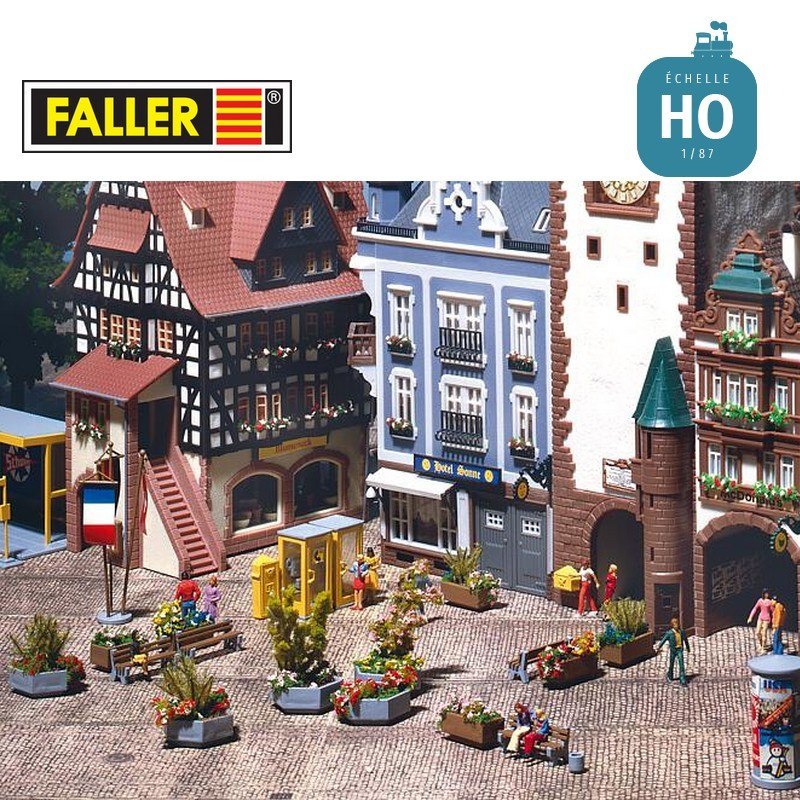 Décorations urbaines HO Faller 180585 - Maketis