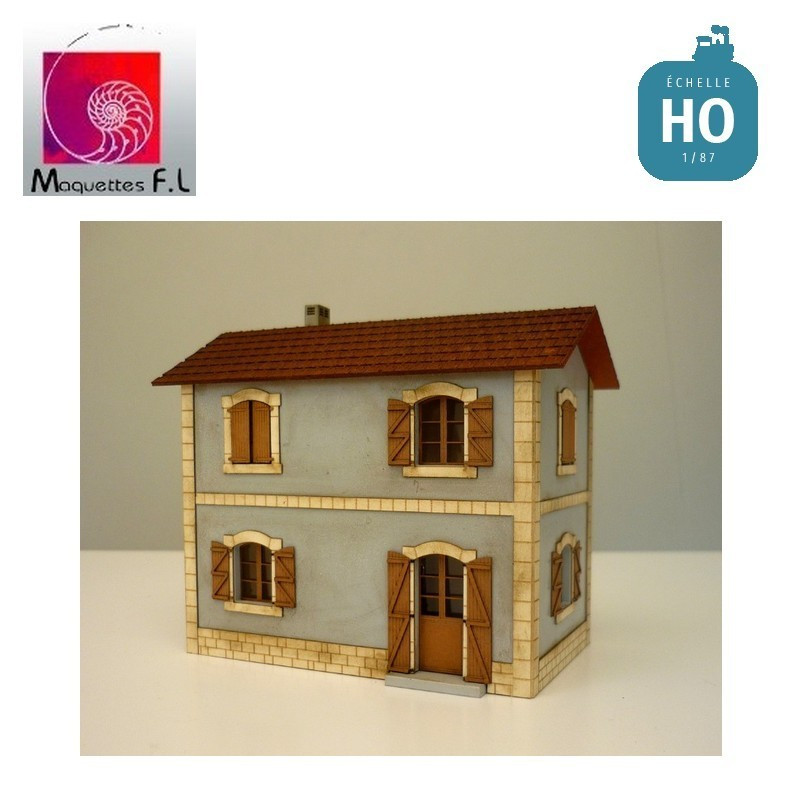 Volets pleins pour Ref: 01.87, marron Maquettes FL - MAKETIS