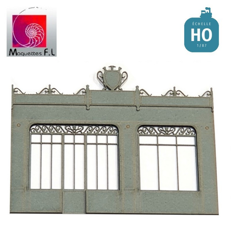 Façade rétro de boutique HO Maquettes FL Fac03.87 - MAKETIS