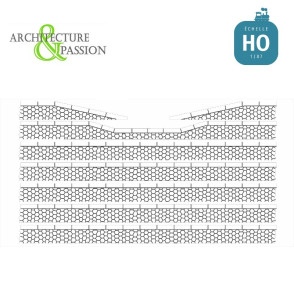 Bordures de quai voyageur pierres hexagonales avec descentes HO Architecture & Passion 87ACC10 - Maketis
